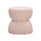 TOV Tomlin Light Pink Performance Chenille Game Ottoman