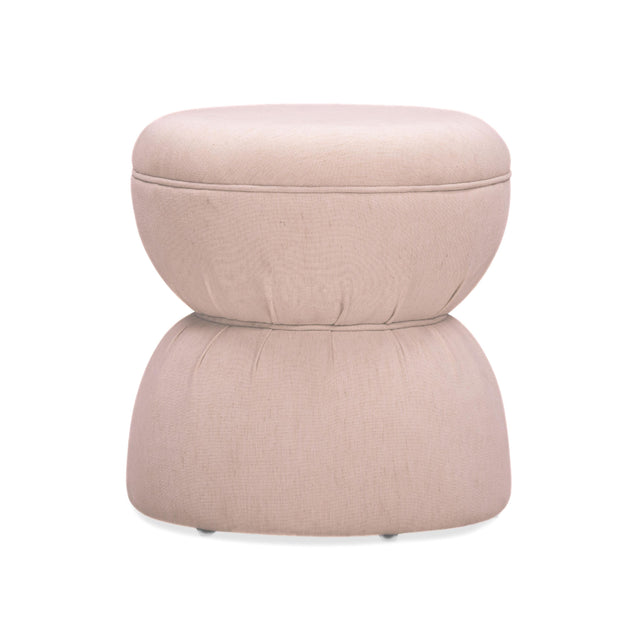 TOV Tomlin Light Pink Performance Chenille Game Ottoman
