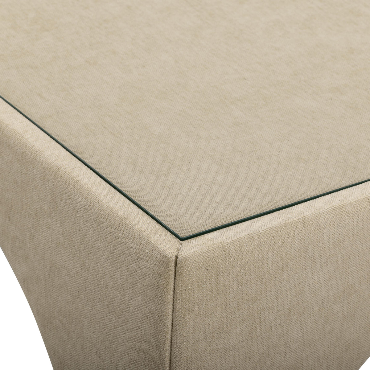 TOV Tomlin Tan Performance Chenille Game Table and Ottoman Set