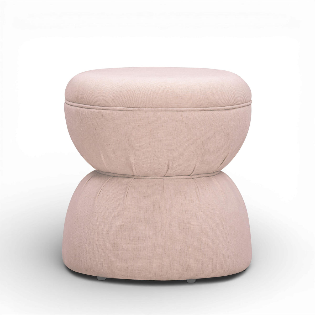 TOV Tomlin Light Pink Performance Chenille Game Table and Ottoman Set