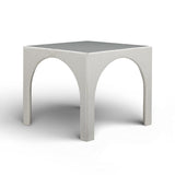 TOV Tomlin Cream Performance Chenille Game Table and Ottoman Set