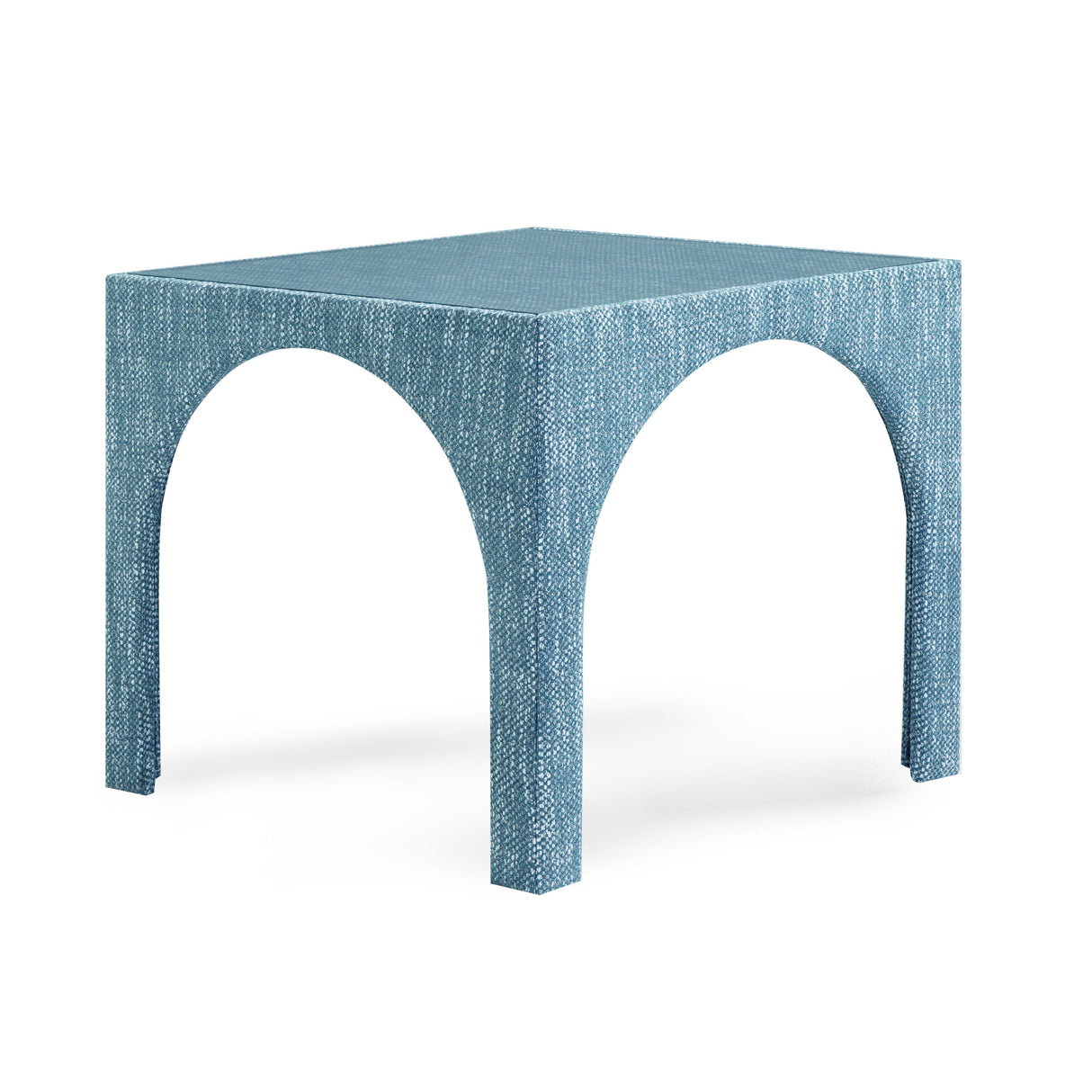 TOV Tomlin Teal Game Table and Ottoman Set