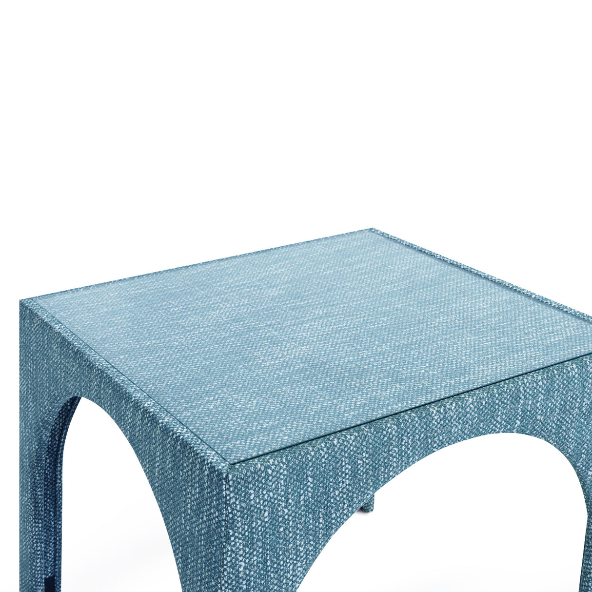 TOV Tomlin Teal Game Table and Ottoman Set
