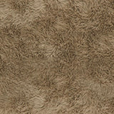 TOV Ollie Taupe Straight Vegan Shearling Large Bench