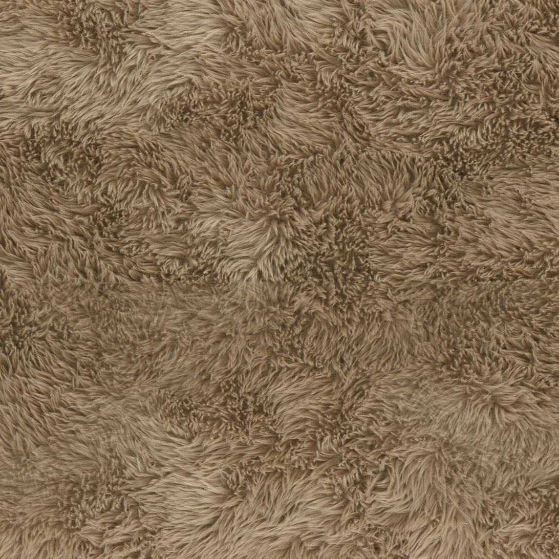 TOV Ollie Taupe Straight Vegan Shearling Bench