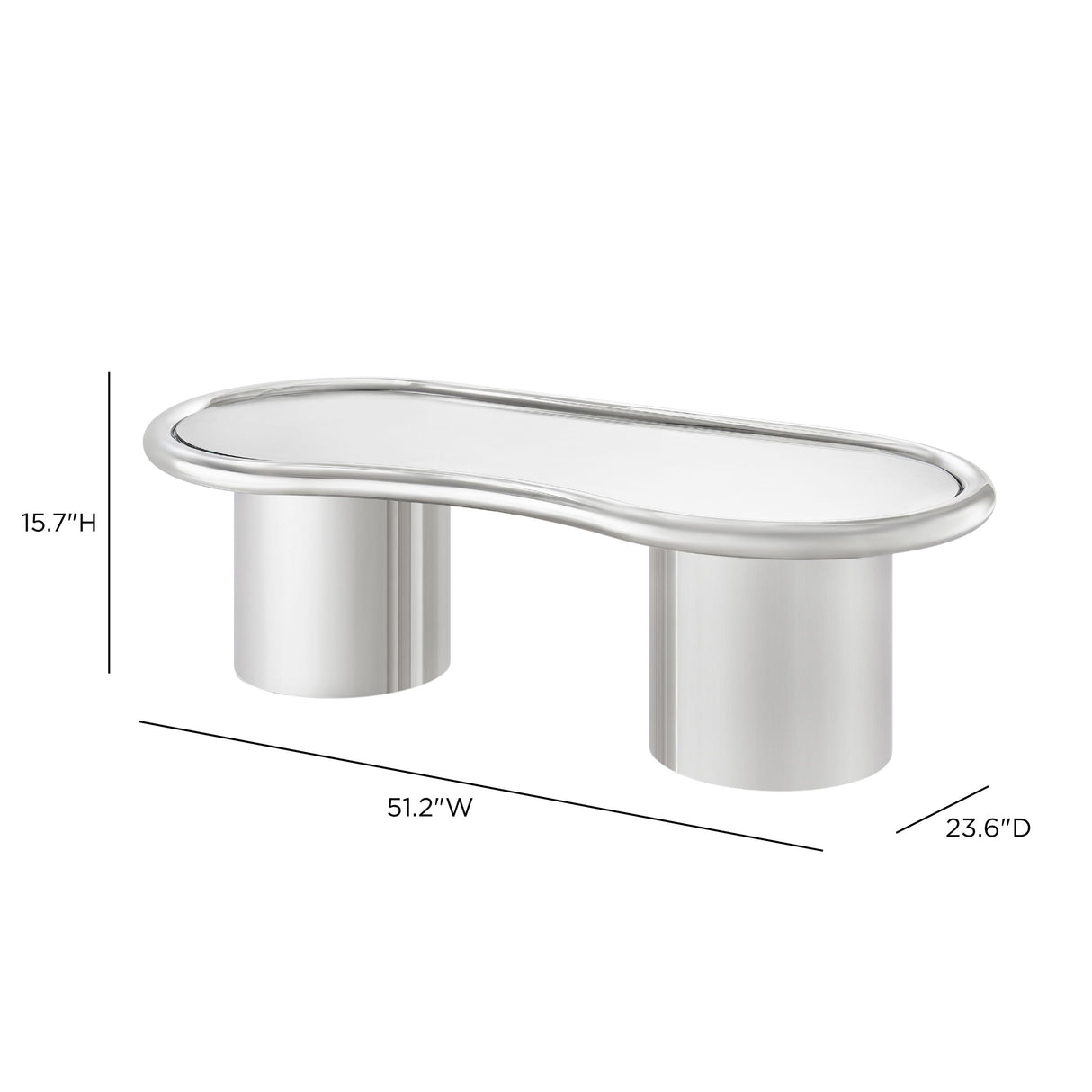 TOV Sorya Chrome Coffee Table