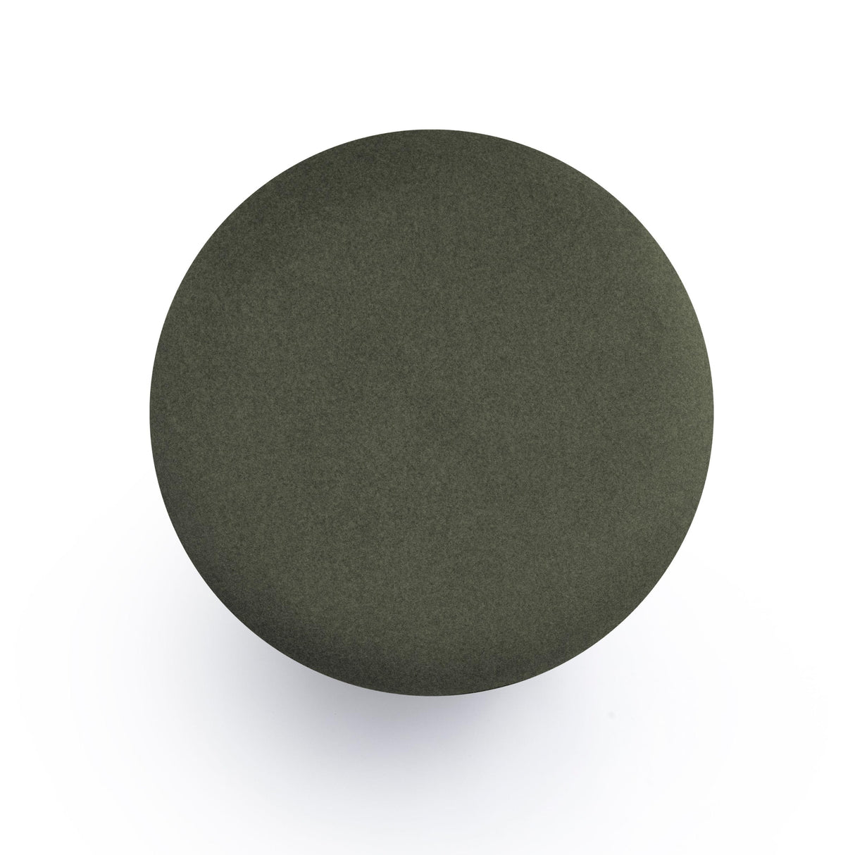 TOV Dex Dark Olive Green Performance Vegan Mohair Ottoman