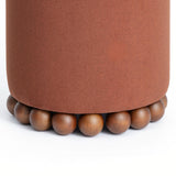 TOV Dex Bronze Performance Vegan Mohair Ottoman