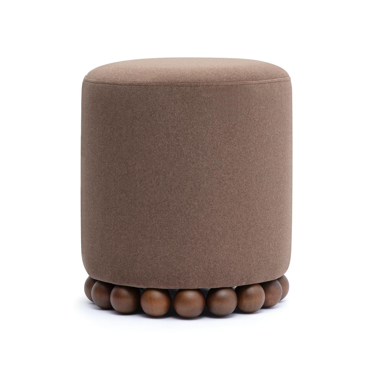 TOV Dex Brown Performance Vegan Mohair Ottoman