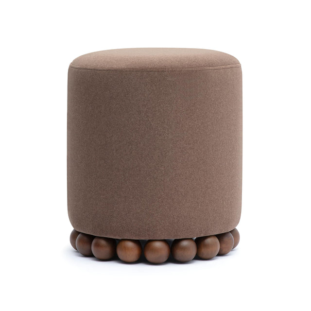 TOV Dex Brown Performance Vegan Mohair Ottoman
