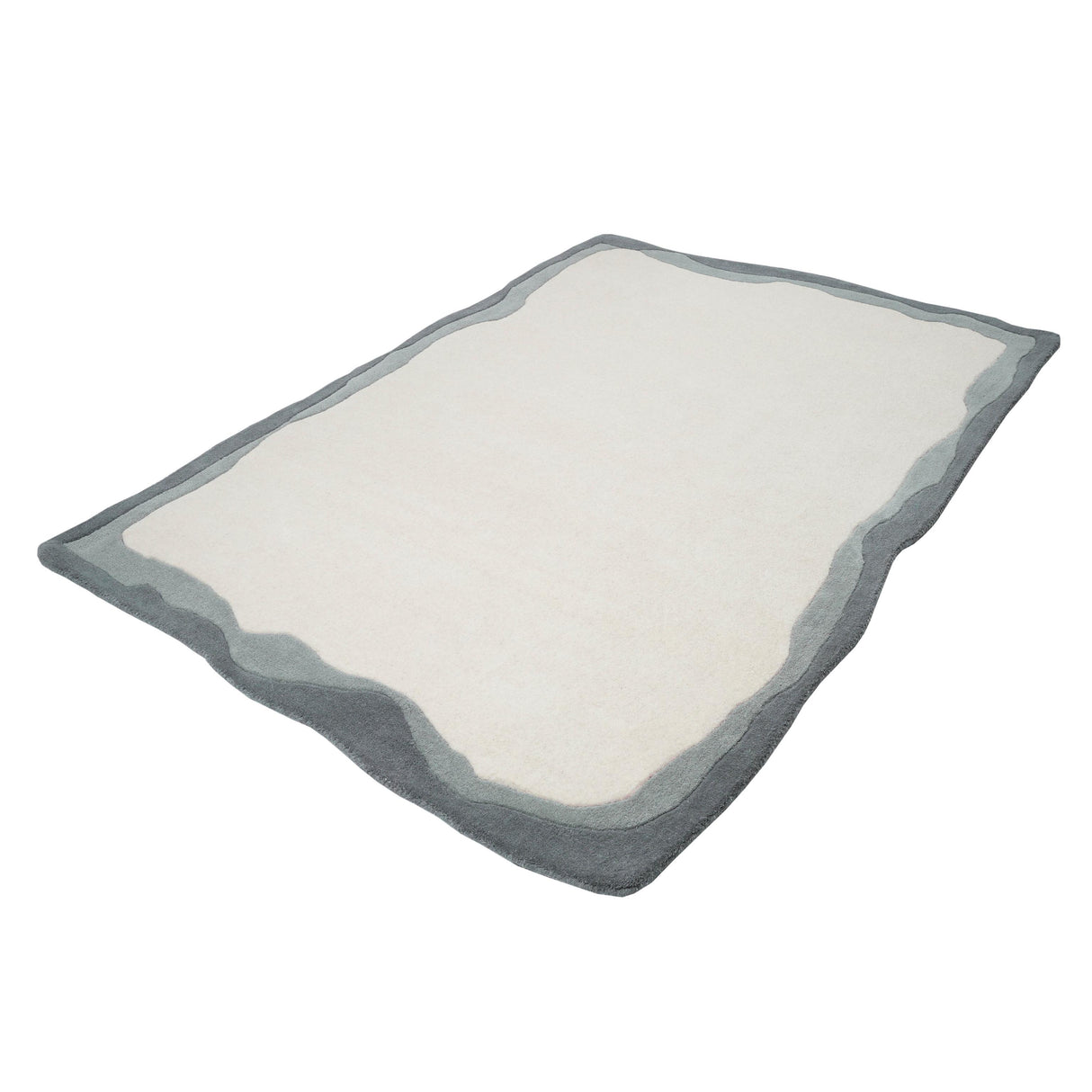 TOV Tarba Grey 5'x7' Rectangular Floor Rug
