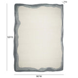 TOV Tarba Grey 8'x10' Rectangular Floor Rug