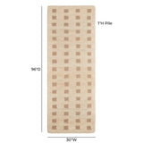 TOV Hari Natural Hand-Tufted 2'6" x 8' Runner Rug