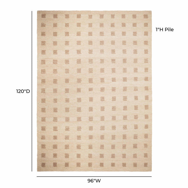 TOV Hari Natural Hand-Tufted Large 8' x 10' Floor Rug