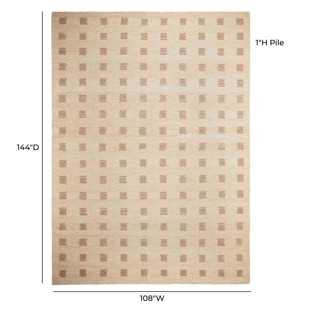 TOV Hari Natural Hand-Tufted Large 9' x 12' Floor Rug
