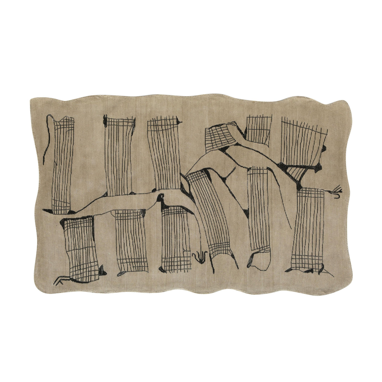 TOV Mezzo Natural Hand Tufted Floor Rug 5x8'
