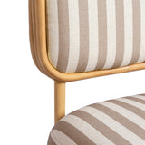 TOV Dorine Khaki Striped Accent Chair