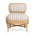 TOV Dorine Khaki Striped Accent Chair