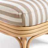 TOV Dorine Khaki Striped Accent Chair