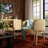 TOV Foxy Honey Performance Textured Fabric Accent Chair