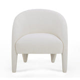 TOV Kris Cream Chenille Accent Chair