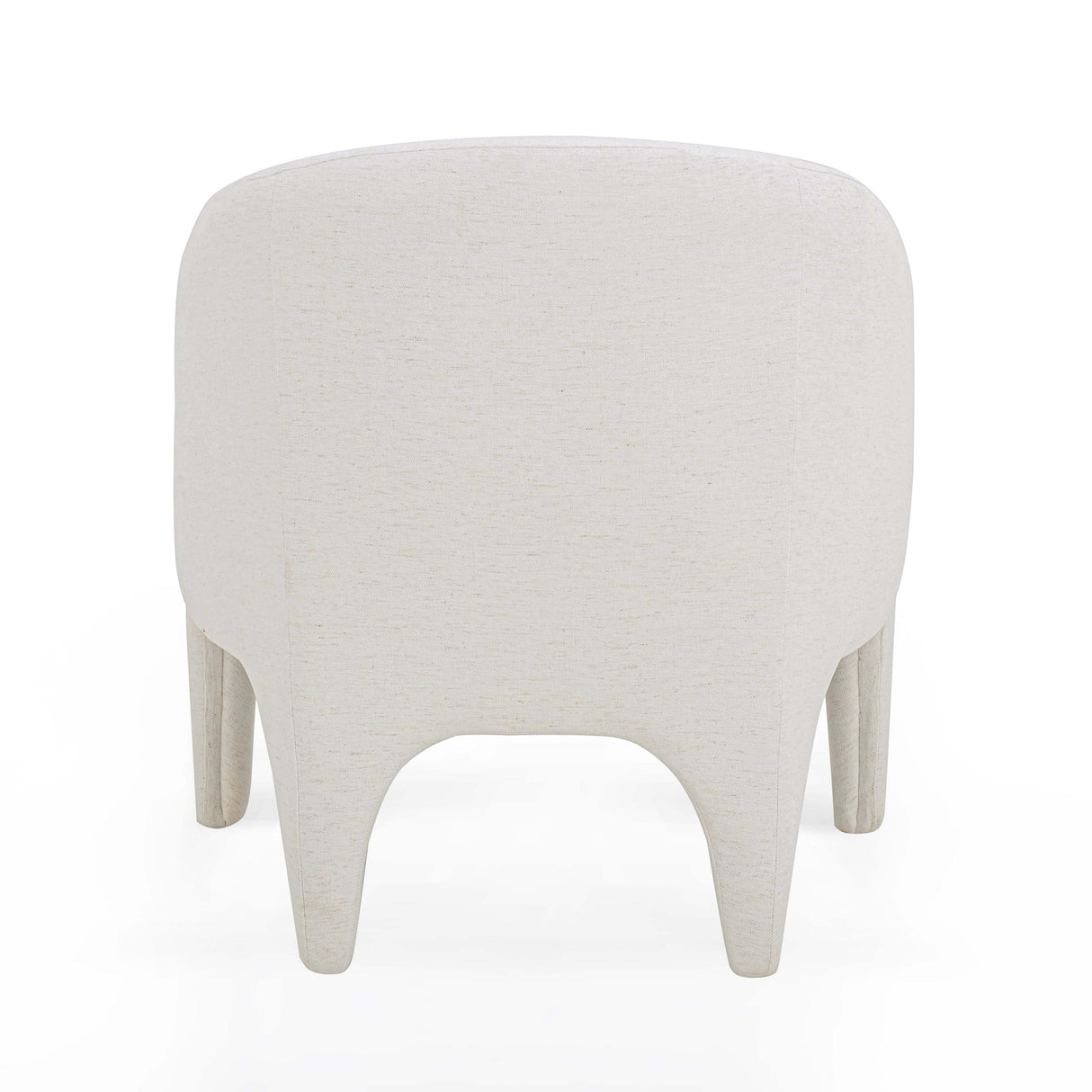 TOV Kris Cream Chenille Accent Chair
