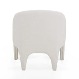 TOV Kris Cream Chenille Accent Chair