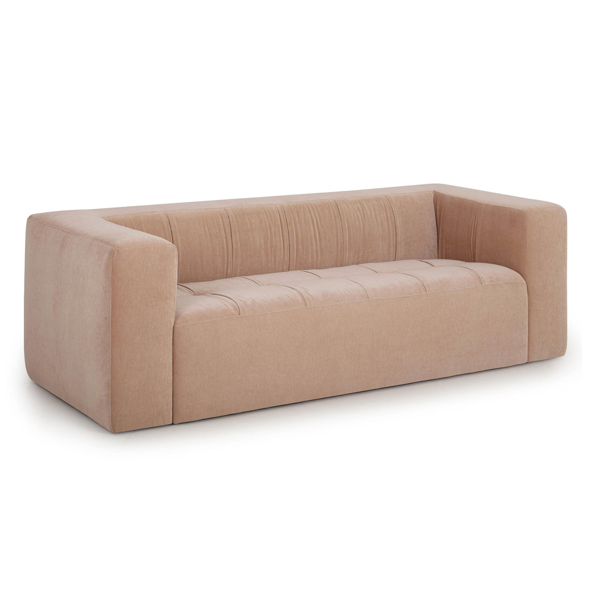 TOV Alder Peach Upcycled Chenille Sofa