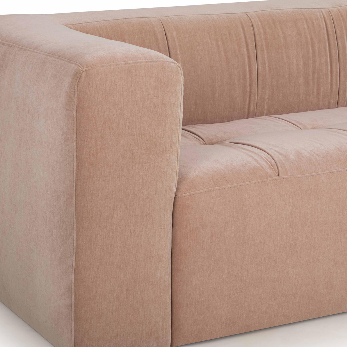 TOV Alder Peach Upcycled Chenille Sofa