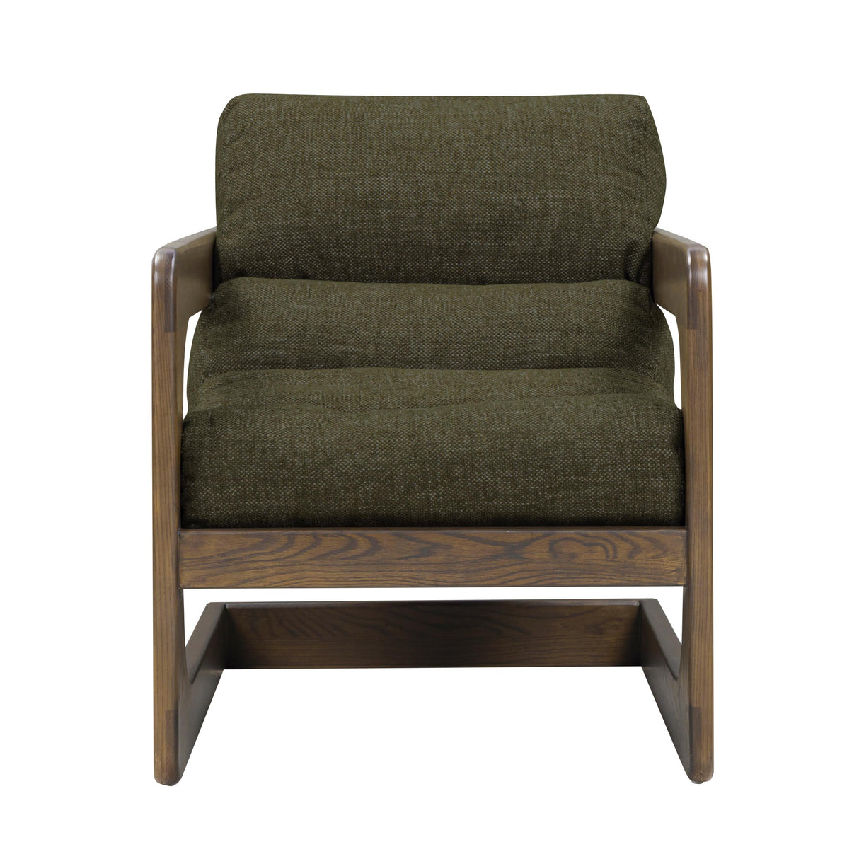 TOV Palma Forest Green Textured Weave Accent Chair