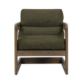 TOV Palma Forest Green Textured Weave Accent Chair
