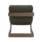 TOV Palma Forest Green Textured Weave Accent Chair