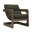 TOV Palma Forest Green Textured Weave Accent Chair