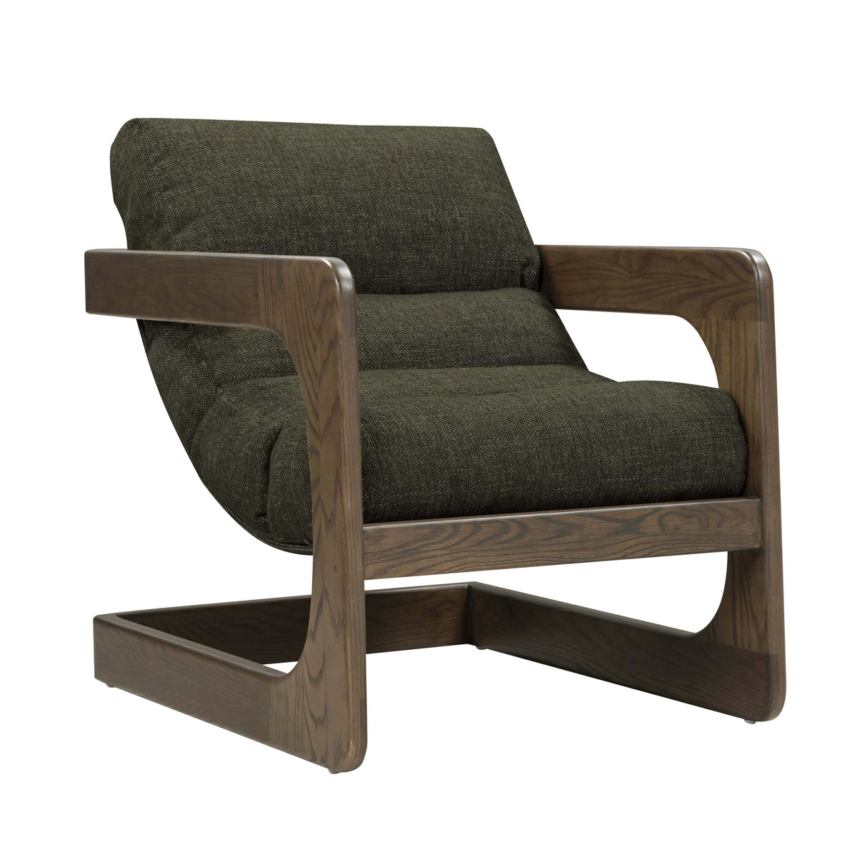 TOV Palma Forest Green Textured Weave Accent Chair
