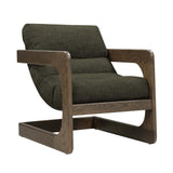 TOV Palma Forest Green Textured Weave Accent Chair