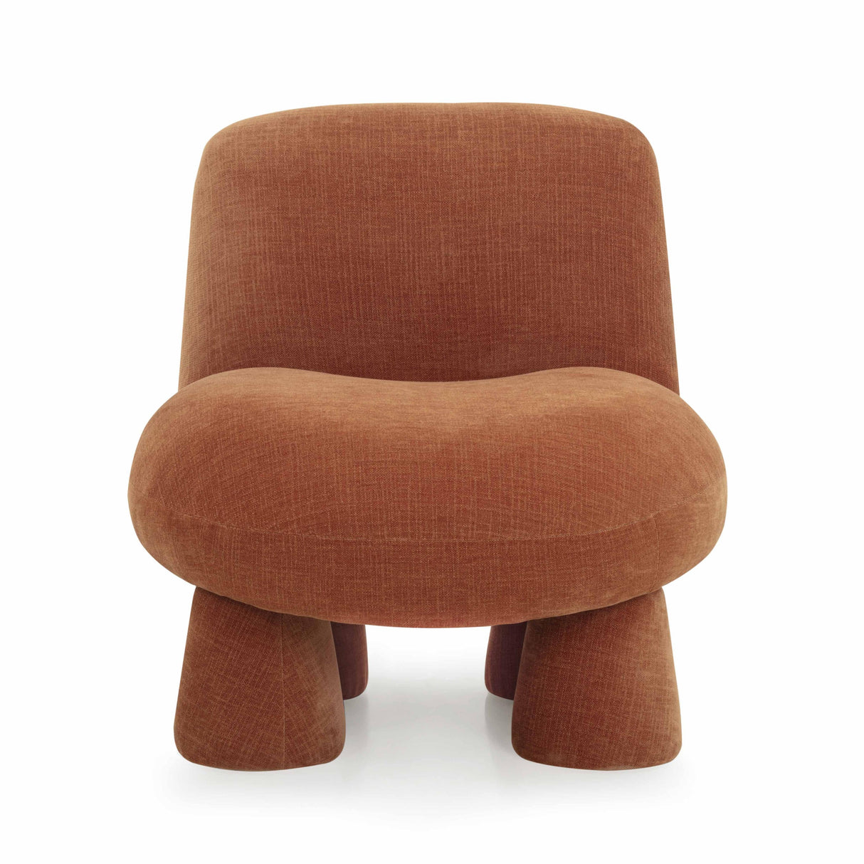 TOV Stomp Rust Upcycled Chenille Accent Chair