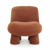 TOV Stomp Rust Upcycled Chenille Accent Chair