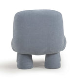 TOV Stomp Blue Upcycled Chenille Accent Chair