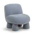 TOV Stomp Blue Upcycled Chenille Accent Chair