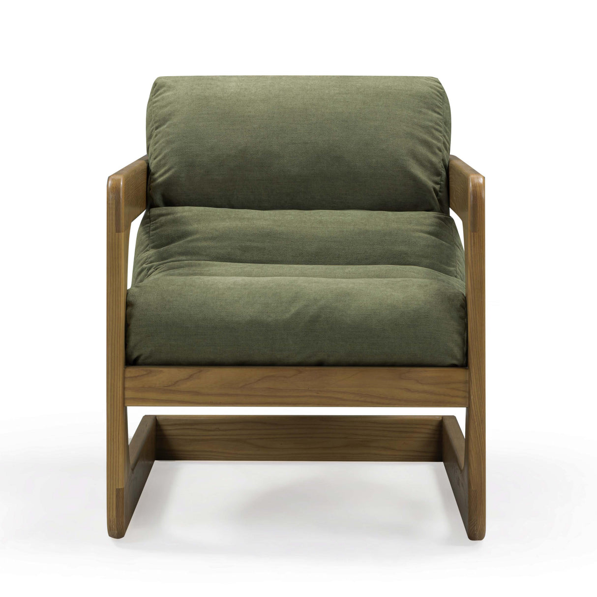 TOV Palma Green Upcycled Fabric Accent Chair
