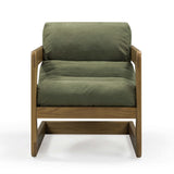 TOV Palma Green Upcycled Fabric Accent Chair