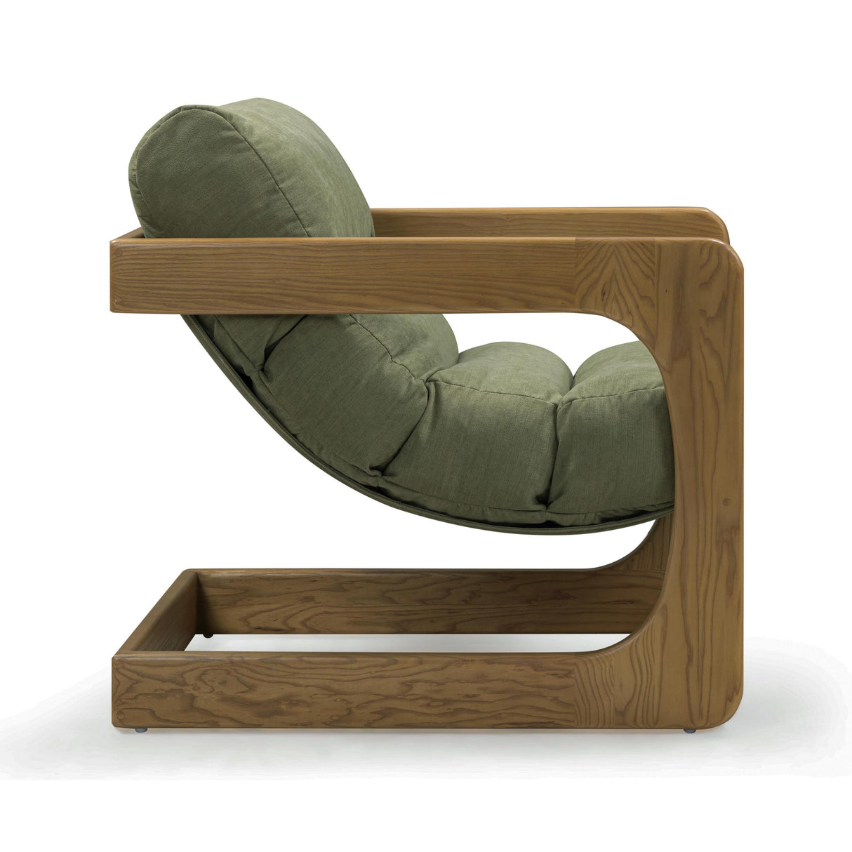 TOV Palma Green Upcycled Fabric Accent Chair