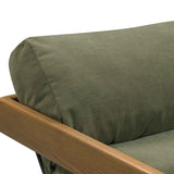 TOV Palma Green Upcycled Fabric Accent Chair