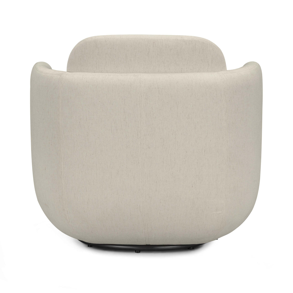 TOV Wolfie Cream Chenille Swivel Chair