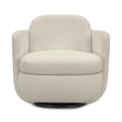 TOV Wolfie Cream Chenille Swivel Chair
