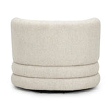 TOV Astor Cream Heavy Boucle Swivel Hotel Lounge Chair