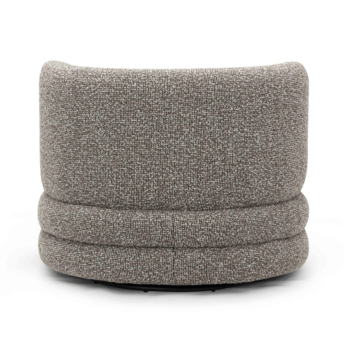TOV Astor Heathered Grey Boucle Swivel Hotel Lounge Chair