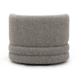 TOV Astor Heathered Grey Boucle Swivel Hotel Lounge Chair