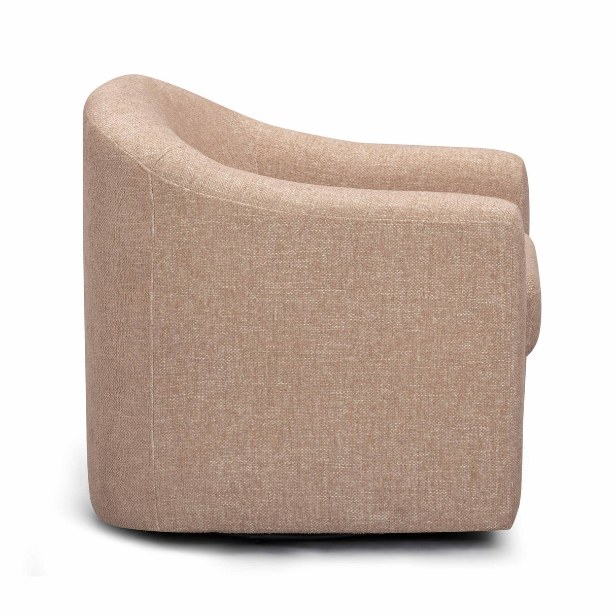 TOV Thao Blush Basketweave Swivel Chair