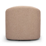 TOV Thao Blush Basketweave Swivel Chair
